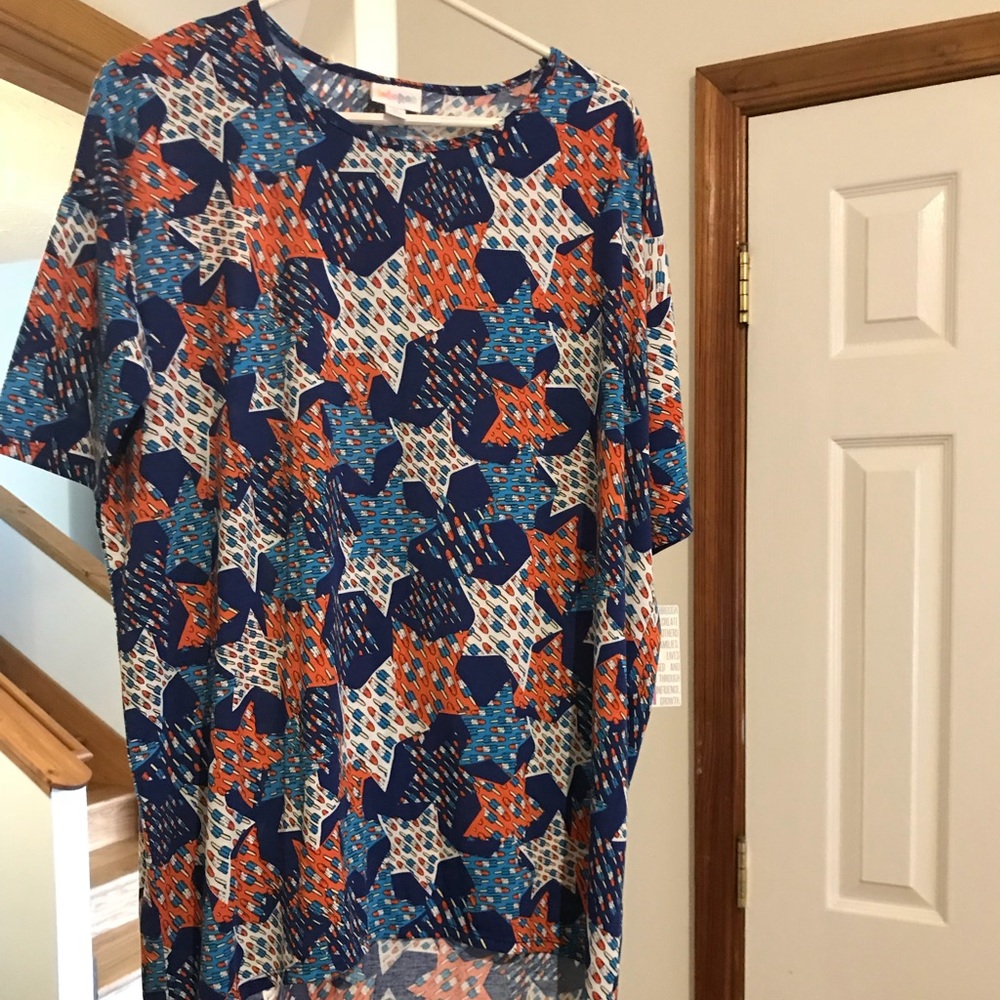 Medium NWT LuLaRoe Irma - Americana Popsicles